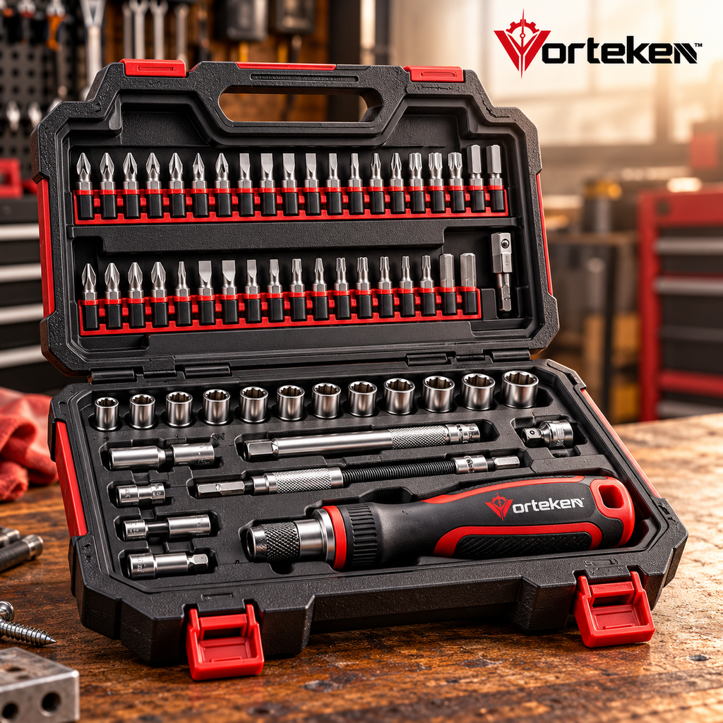 Vorteken™ Precision Magnetic Screwdriver Kit with Multi-Size Bits & Storage Case