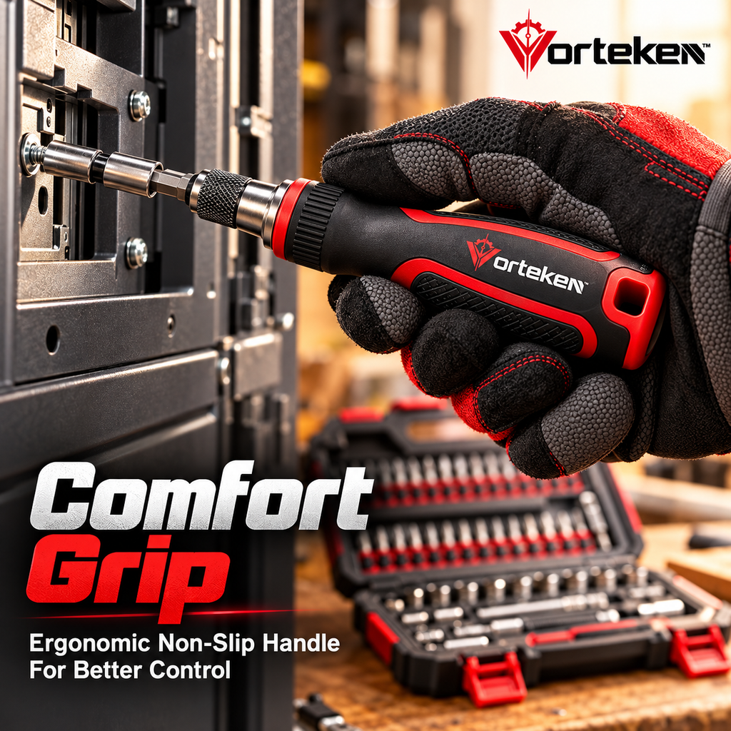 Vorteken™ Precision Magnetic Screwdriver Kit with Multi-Size Bits & Storage Case