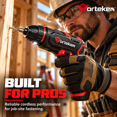 Vorteken™ 3.6V Cordless Electric Screwdriver with USB-C Charging & LED Work Light